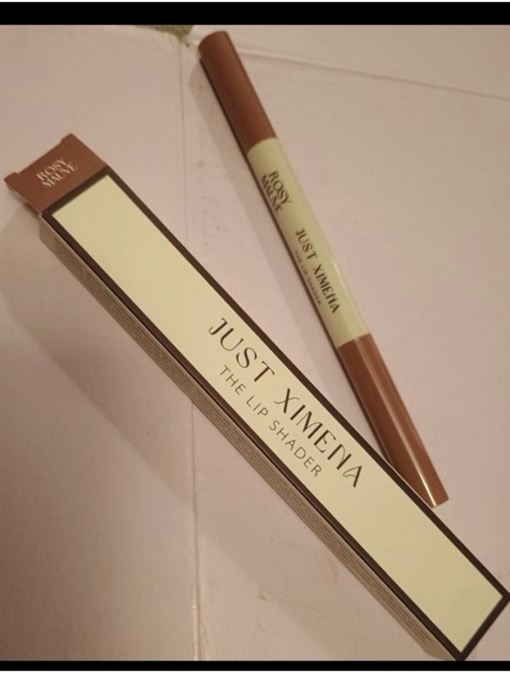 Baby Rosey Mauve Just Ximena The Lip Shader & Liner Pencil Nude Makeup Cosmetic